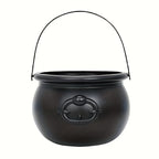 Plastic Witch Cauldron 19cm - Multi-Purpose Halloween Party Pot & Candy Bowl