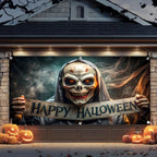 Large spooky Halloween fabric door banner