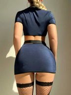 Police Cop Costume Lingerie Set