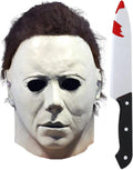 White Halloween latex horror mask option