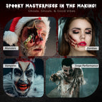 SFX makeup kit applied look