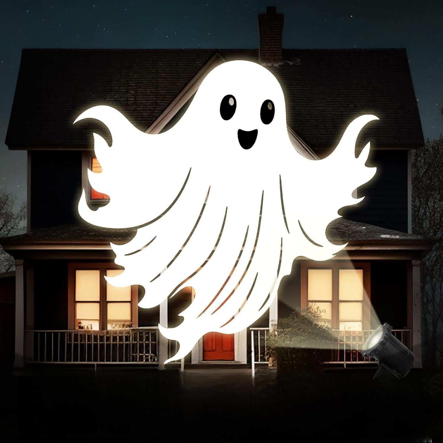 Halloween 3D projector Cute Ghost design option