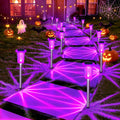 Halloween solar pathway lights Purple 10 Pack option