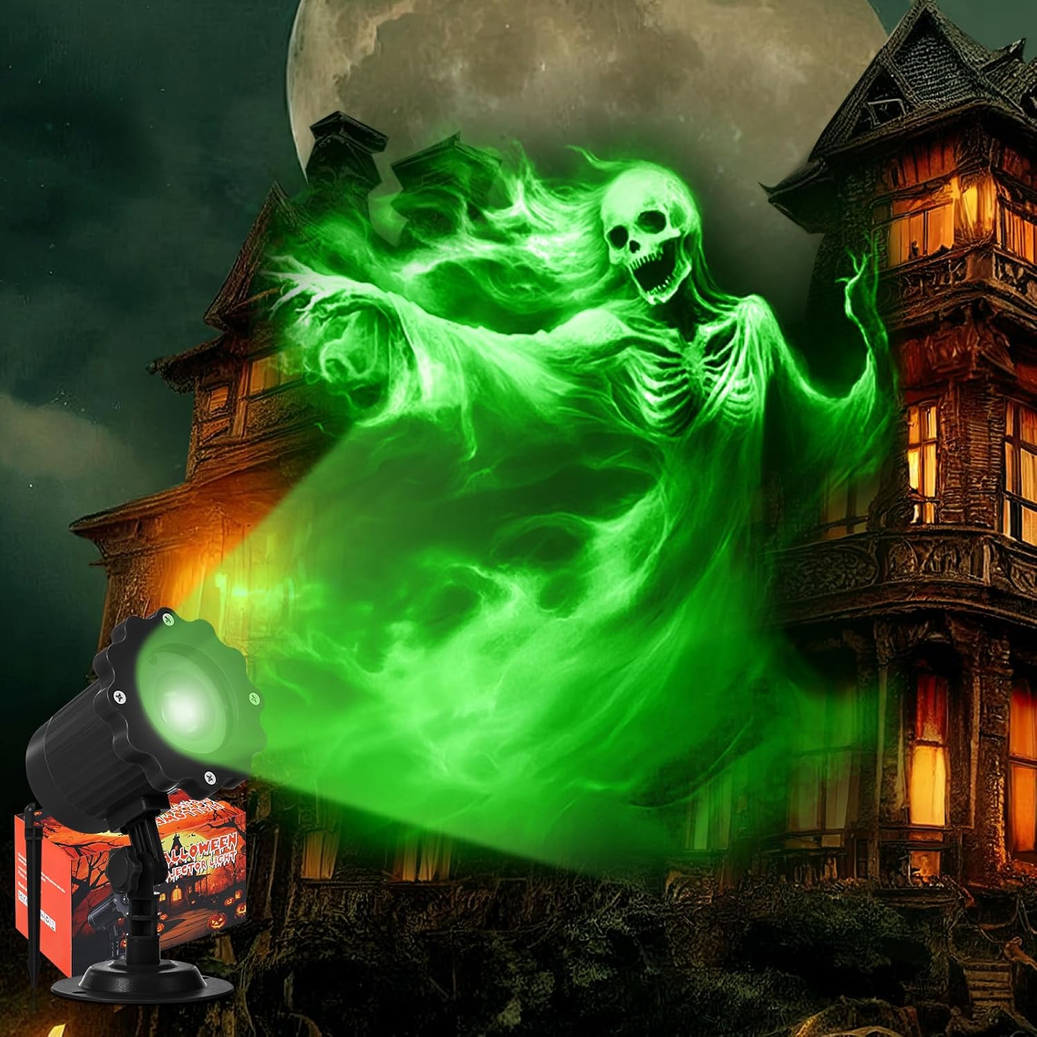 Halloween 3D projector Ghost Bride design option