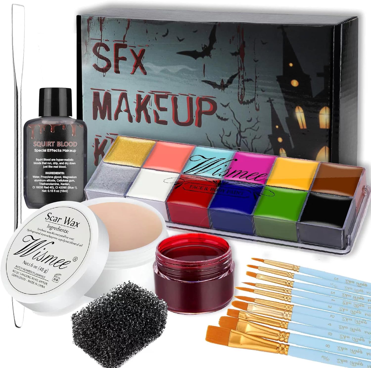 SFX Halloween makeup kit Bright Tone palette color option