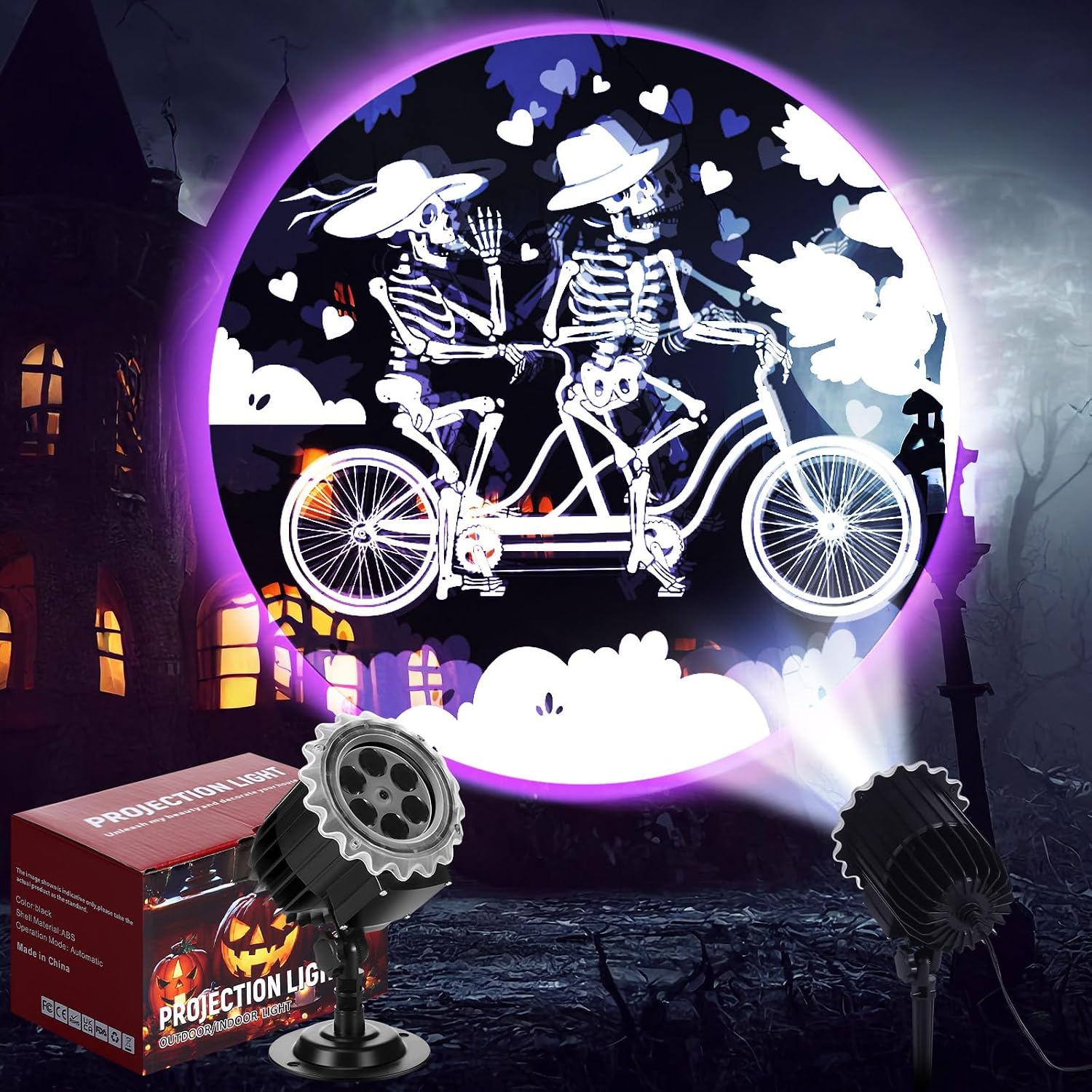 Halloween projector light Riding design option