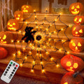 4 ft Halloween spider web lights Orange option