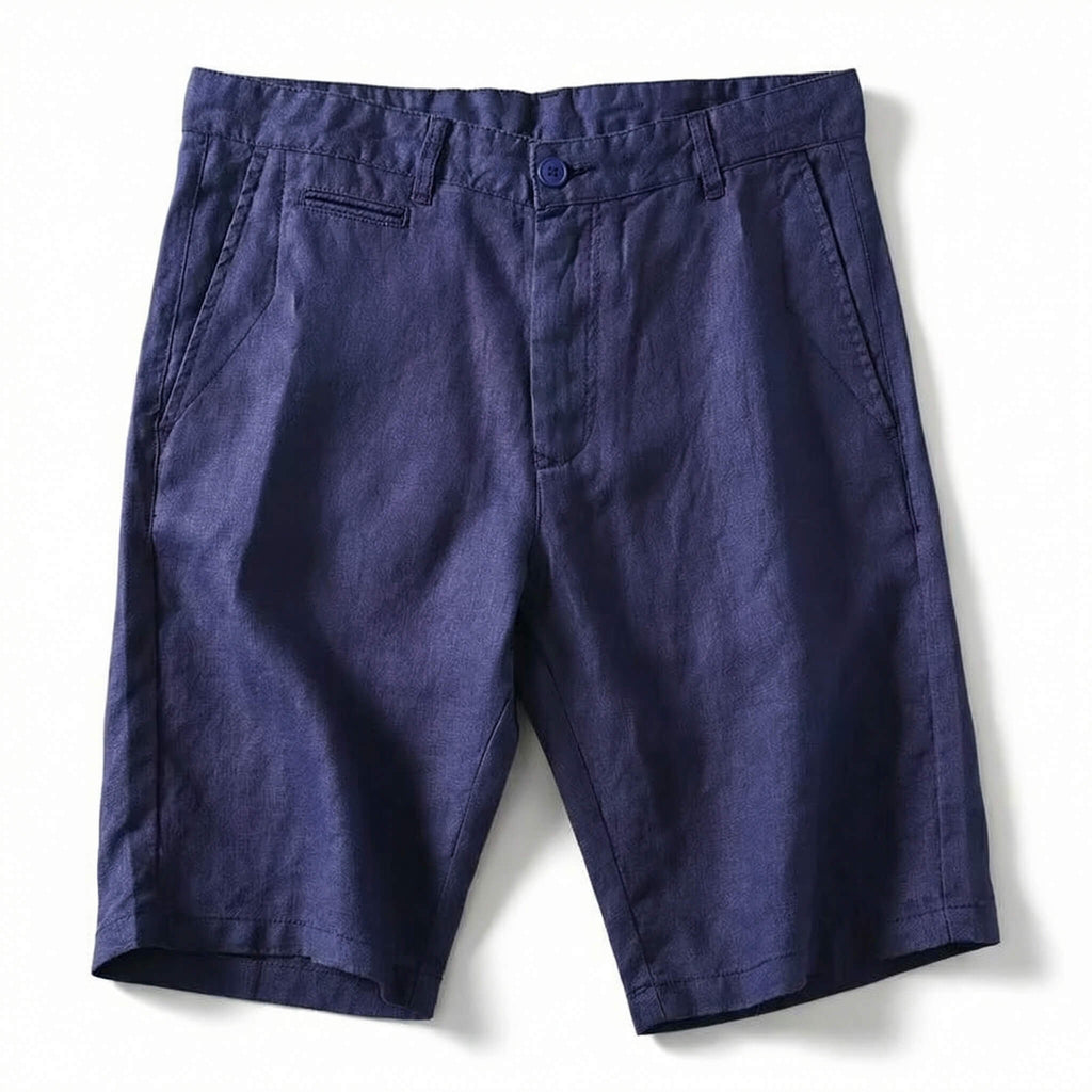 Men’s Pre-Washed Linen Relaxed Tailored Pants – Breathable Warm-Weather Trousers