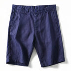 Men’s Pre-Washed Linen Relaxed Tailored Pants – Breathable Warm-Weather Trousers