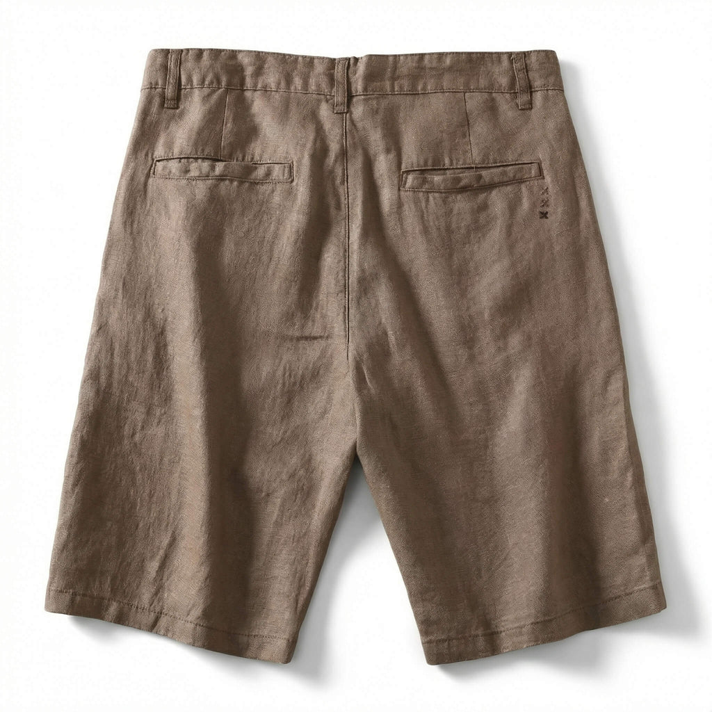 Men’s Pre-Washed Linen Relaxed Tailored Pants – Breathable Warm-Weather Trousers