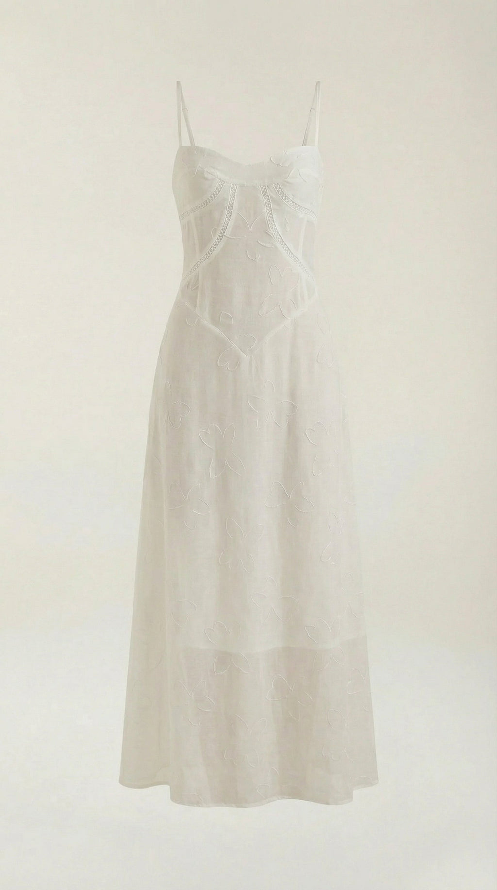 Donna Lace Maxi Dress — Women’s Sweetheart Floral Jacquard Bridal Gown Elegant Formal Evening Dress