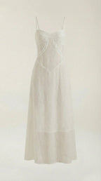 Donna Lace Maxi Dress — Women’s Sweetheart Floral Jacquard Bridal Gown Elegant Formal Evening Dress