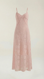 Donna Lace Maxi Dress — Women’s Sweetheart Floral Jacquard Bridal Gown Elegant Formal Evening Dress
