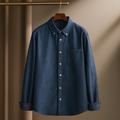 Men’s Cotton Shirt Jacket – Lightweight Button-Up Overshirt Layering Piece