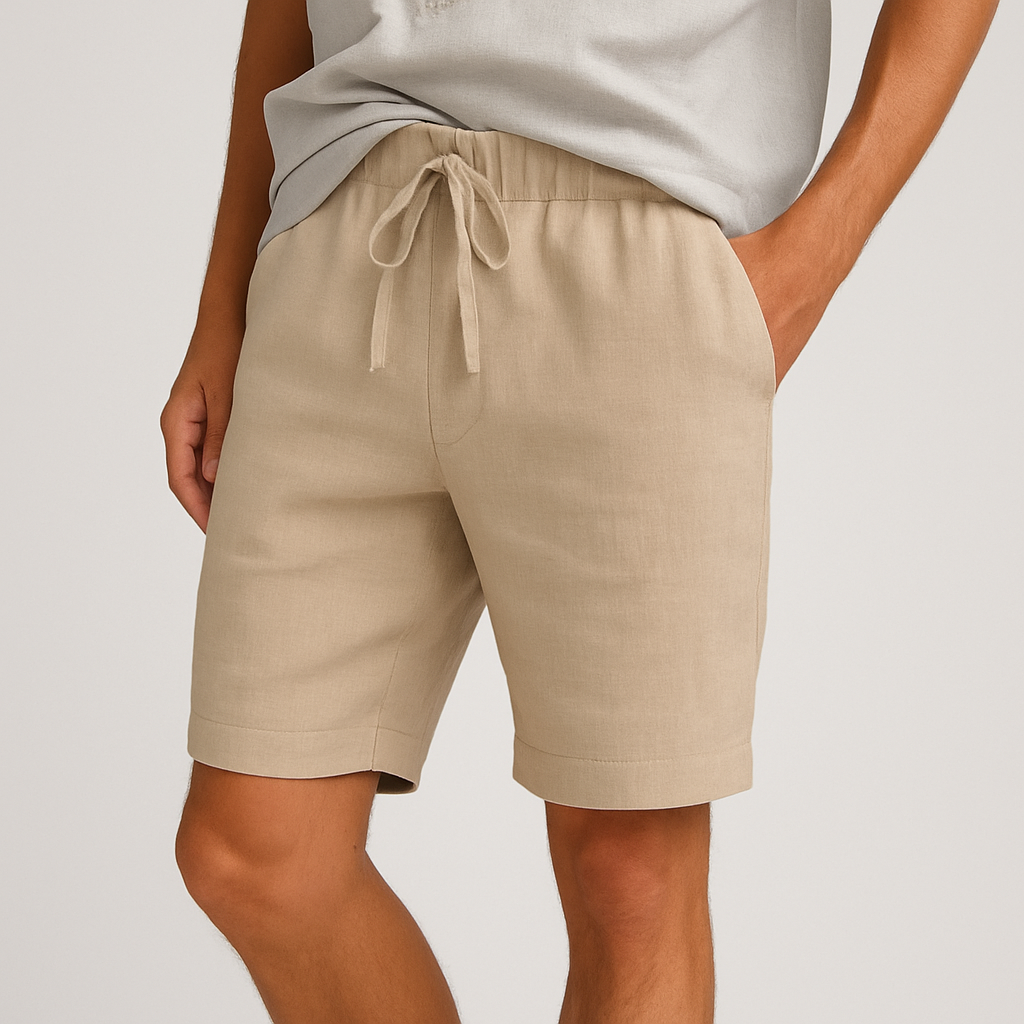 Men’s Lightweight Linen Drawstring Pants – Relaxed Fit Breathable Summer Lounge Trousers