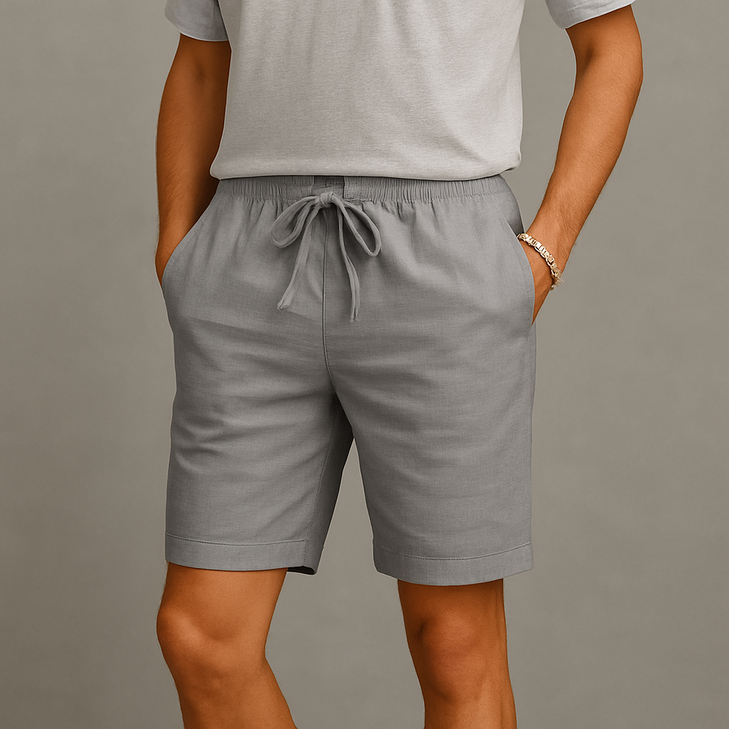 Men’s Lightweight Linen Drawstring Pants – Relaxed Fit Breathable Summer Lounge Trousers