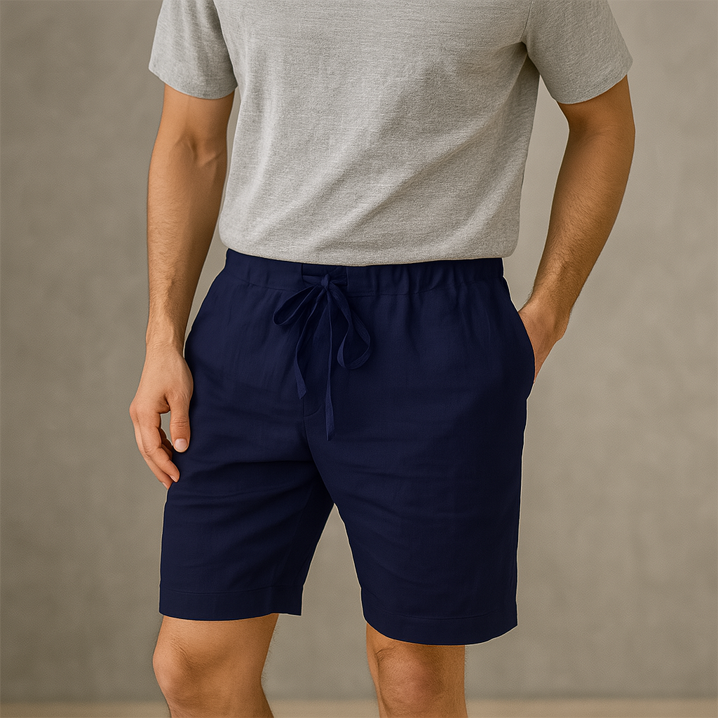 Men’s Lightweight Linen Drawstring Pants – Relaxed Fit Breathable Summer Lounge Trousers