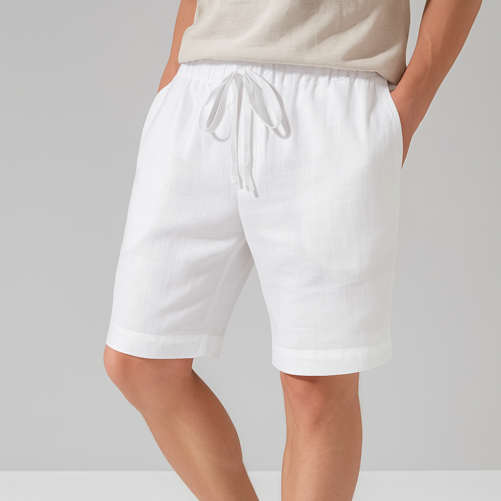 Men’s Lightweight Linen Drawstring Pants – Relaxed Fit Breathable Summer Lounge Trousers