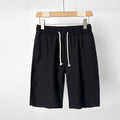 Men’s Cotton-Linen Blend Relaxed Shorts – Adjustable Drawstring Casual Tailored Summer Shorts