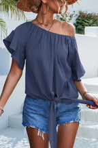Ella | Elegant Ruffle Sleeve Women's Top for Going Out 1