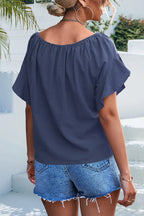 Ella | Elegant Ruffle Sleeve Women's Top for Going Out 3