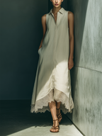 Lightweight Elegant Linen Shirt Dress for Women