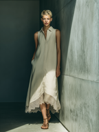 Lightweight Elegant Linen Shirt Dress for Women