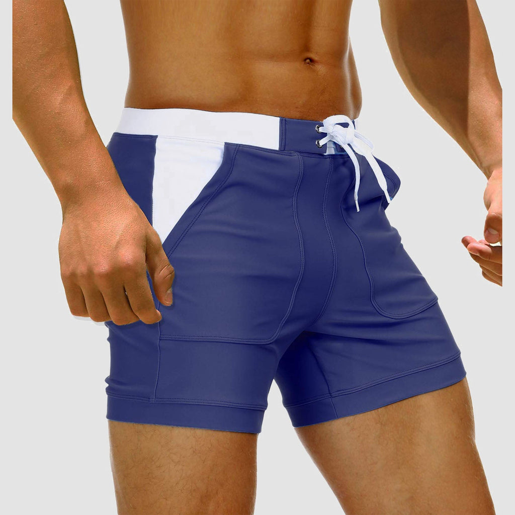Ethan | Stylish Comfortable Square Leg Mens Swim Trunks 0