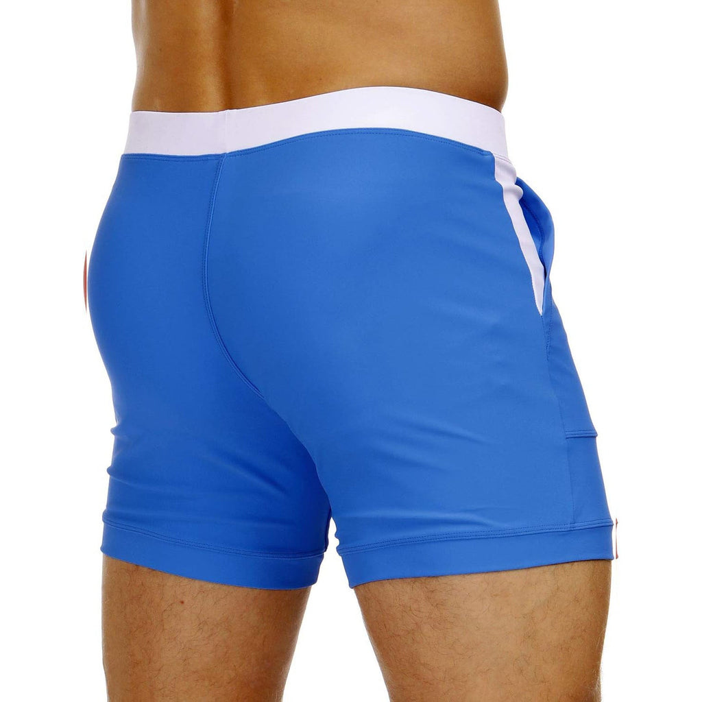 Ethan | Stylish Comfortable Square Leg Mens Swim Trunks 6
