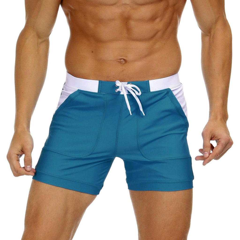 Ethan | Stylish Comfortable Square Leg Mens Swim Trunks 8