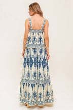 Printed Cotton Top and Skirt Set