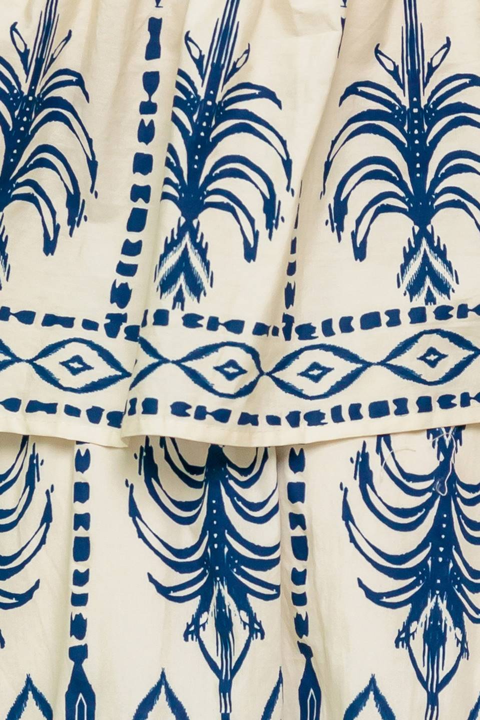 Printed Cotton Top and Skirt Set