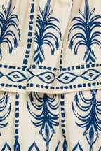 Printed Cotton Top and Skirt Set