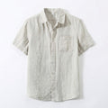 Men’s Lightweight Vacation Shirt – Classic Spread Collar Relaxed Fit Summer Button-Up Beach Shirt