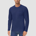 Men’s Cotton Crew Neck Pocket T-Shirt – Breathable Lightweight Casual Tee