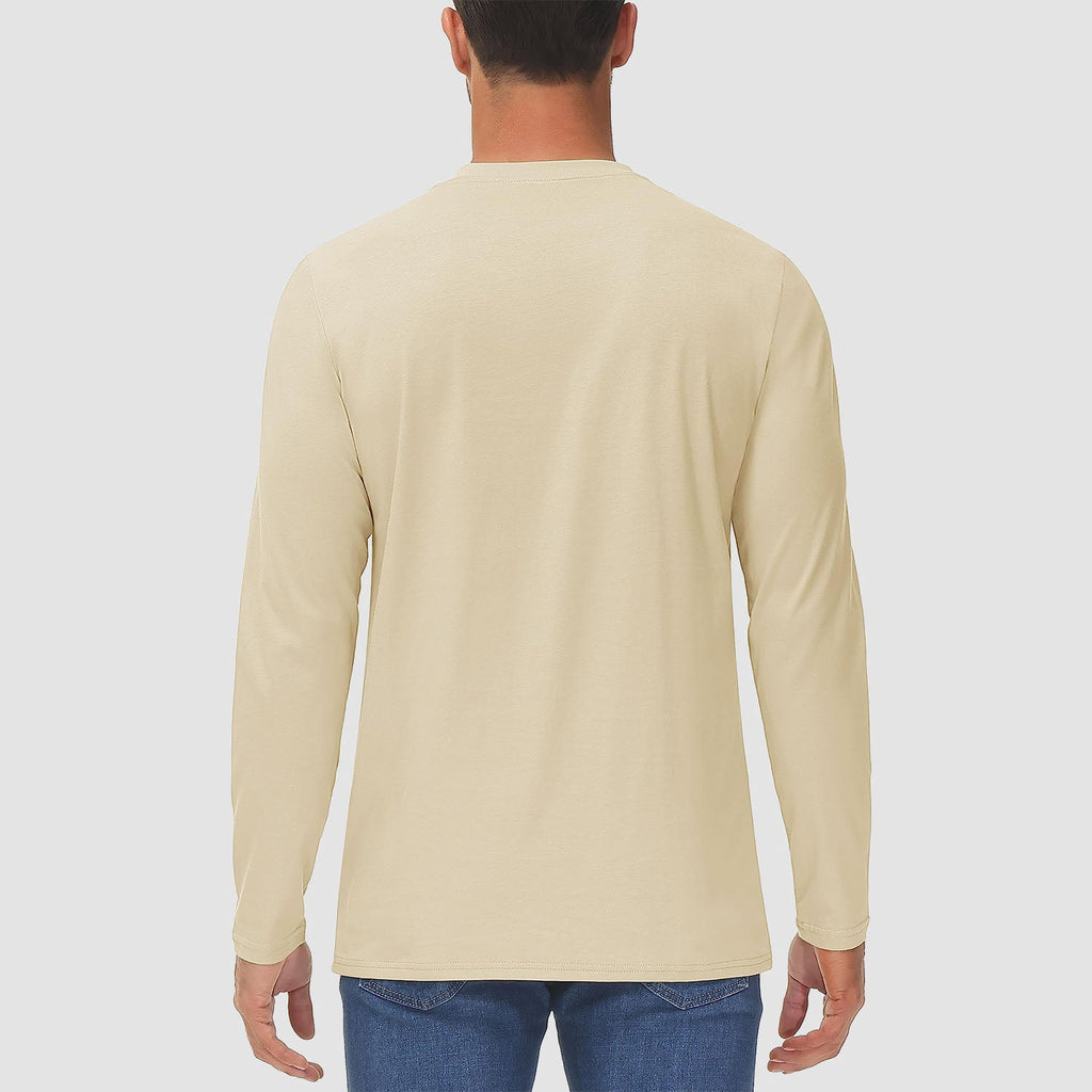 Men’s Cotton Crew Neck Pocket T-Shirt – Breathable Lightweight Casual Tee