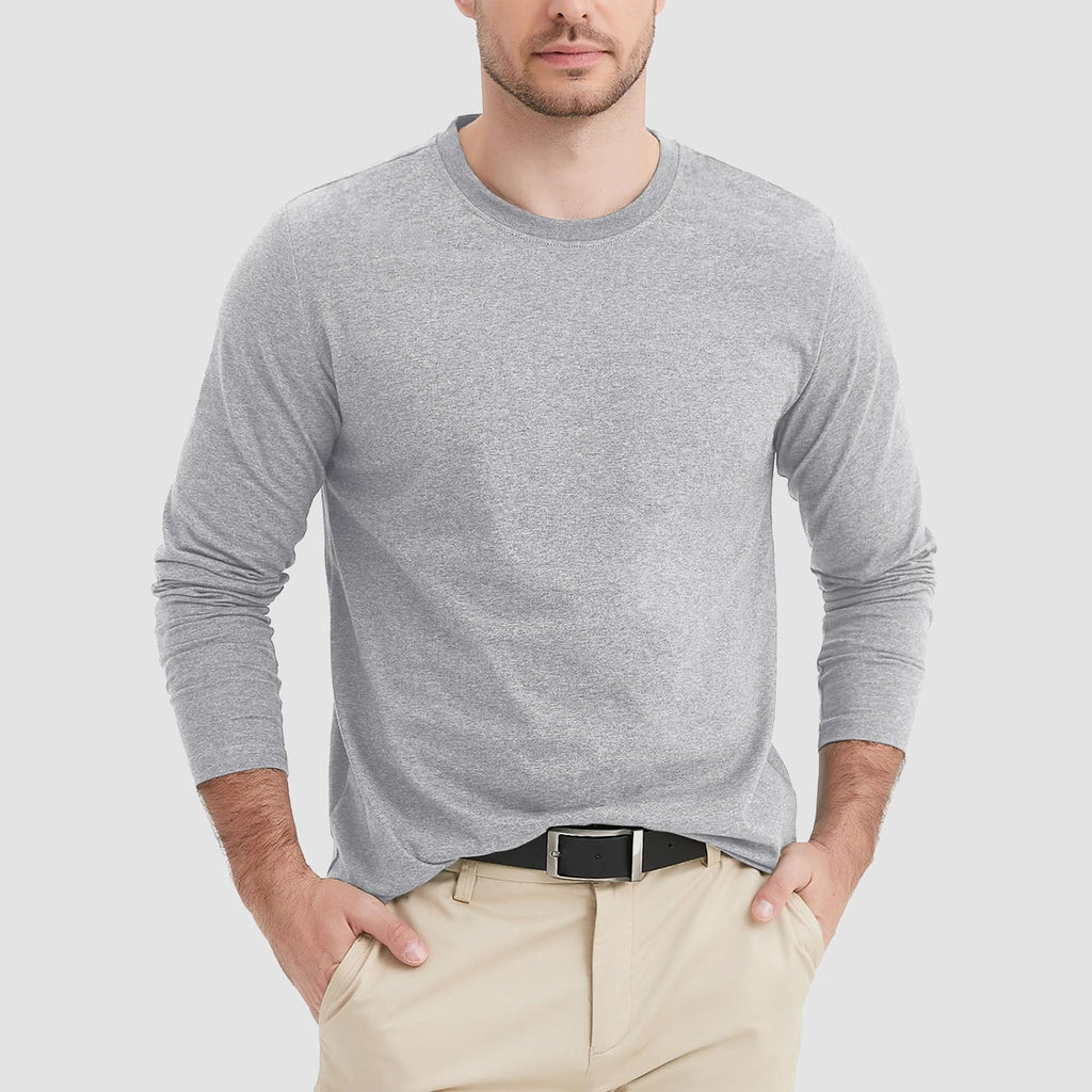 Men’s Cotton Crew Neck T-Shirt – Soft Breathable Everyday Basic Tee