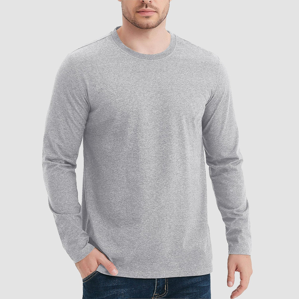 Men’s Cotton Crew Neck T-Shirt – Soft Breathable Everyday Basic Tee