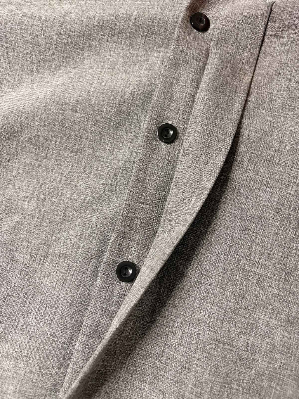 Men Linen Cotton Blend Spread Collar Button-Down Shirt