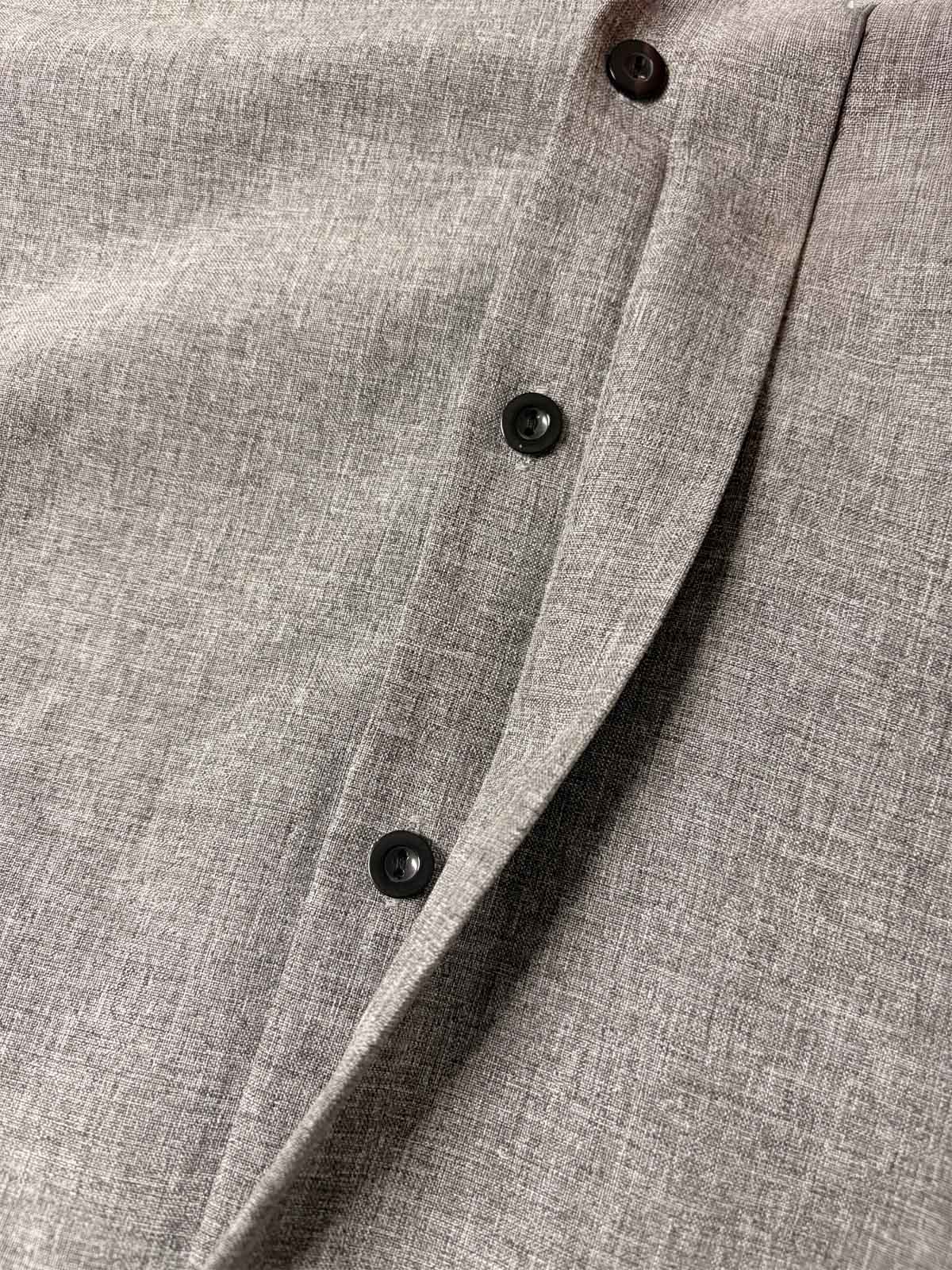 Men Linen Cotton Blend Spread Collar Button-Down Shirt