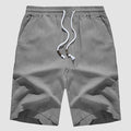 Men’s Cotton Linen Drawstring Shorts – Lightweight Summer Casual Beach Shorts
