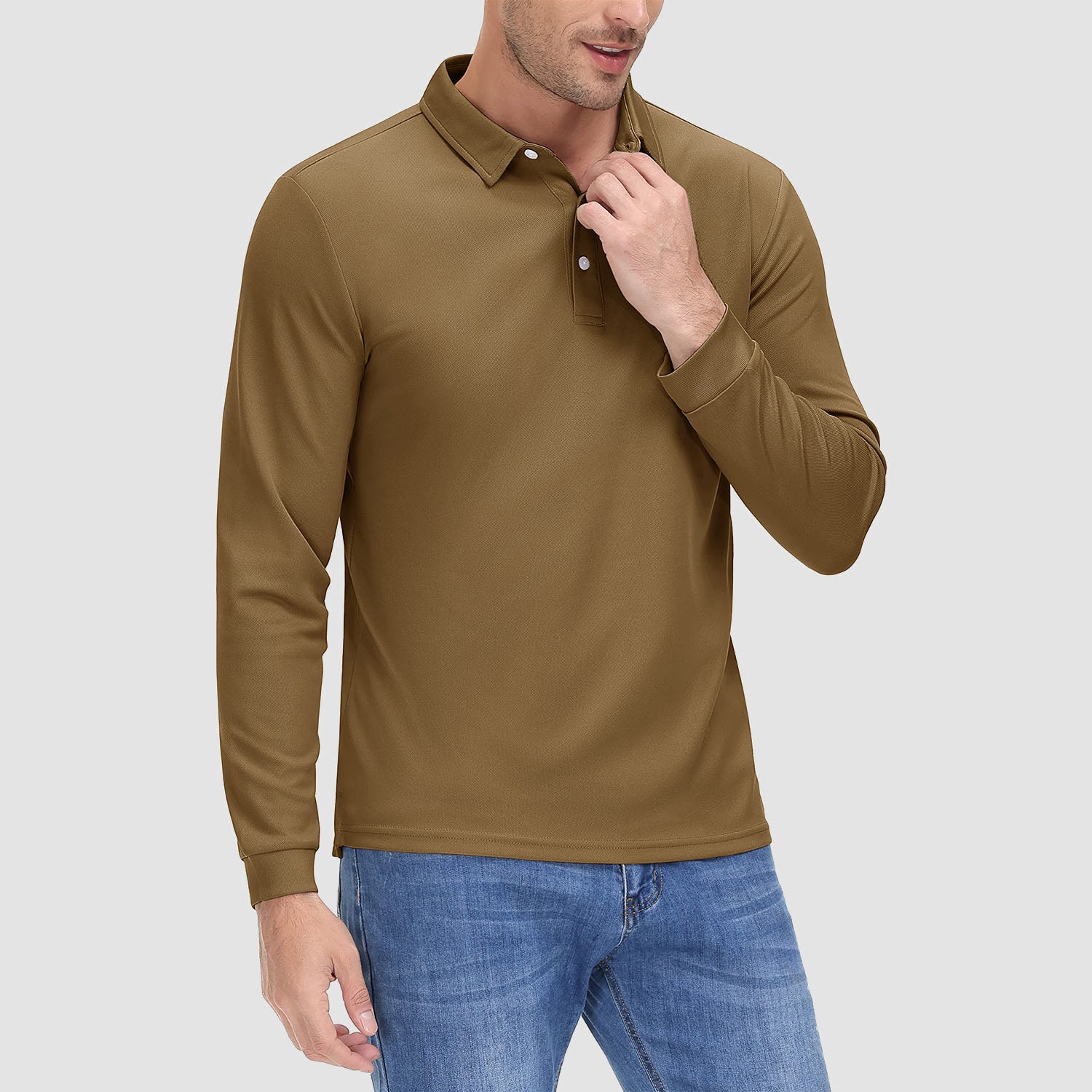Men’s Moisture-Wicking Performance Polo Shirt – Lightweight Quick-Dry Athletic Golf Shir