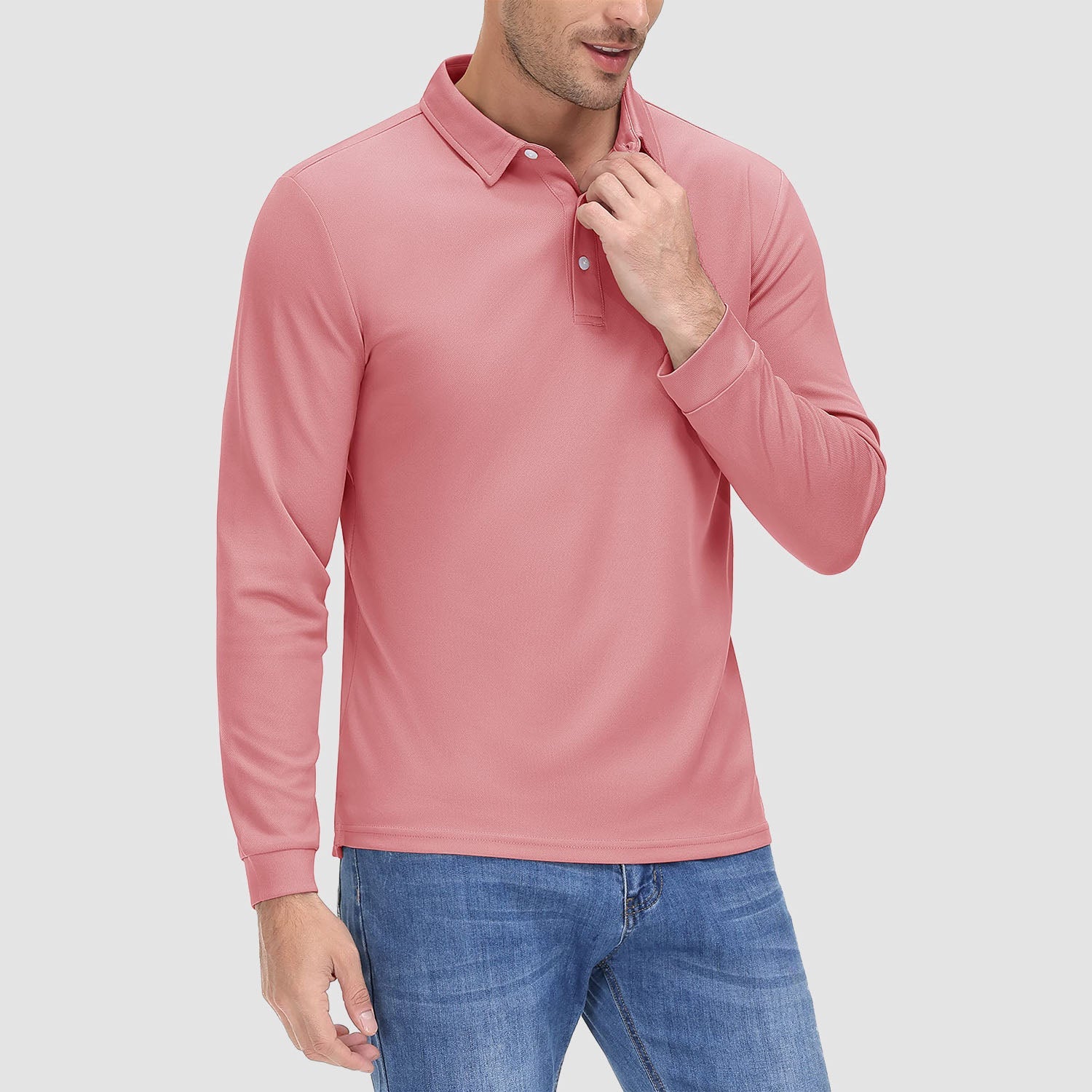 Men’s Moisture-Wicking Performance Polo Shirt – Lightweight Quick-Dry Athletic Golf Shir