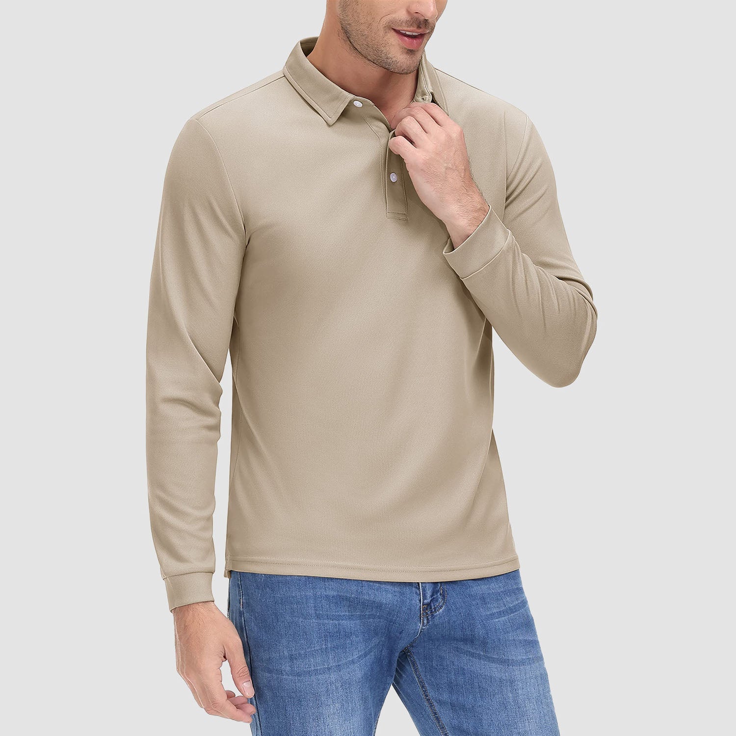 Men’s Moisture-Wicking Performance Polo Shirt – Lightweight Quick-Dry Athletic Golf Shir