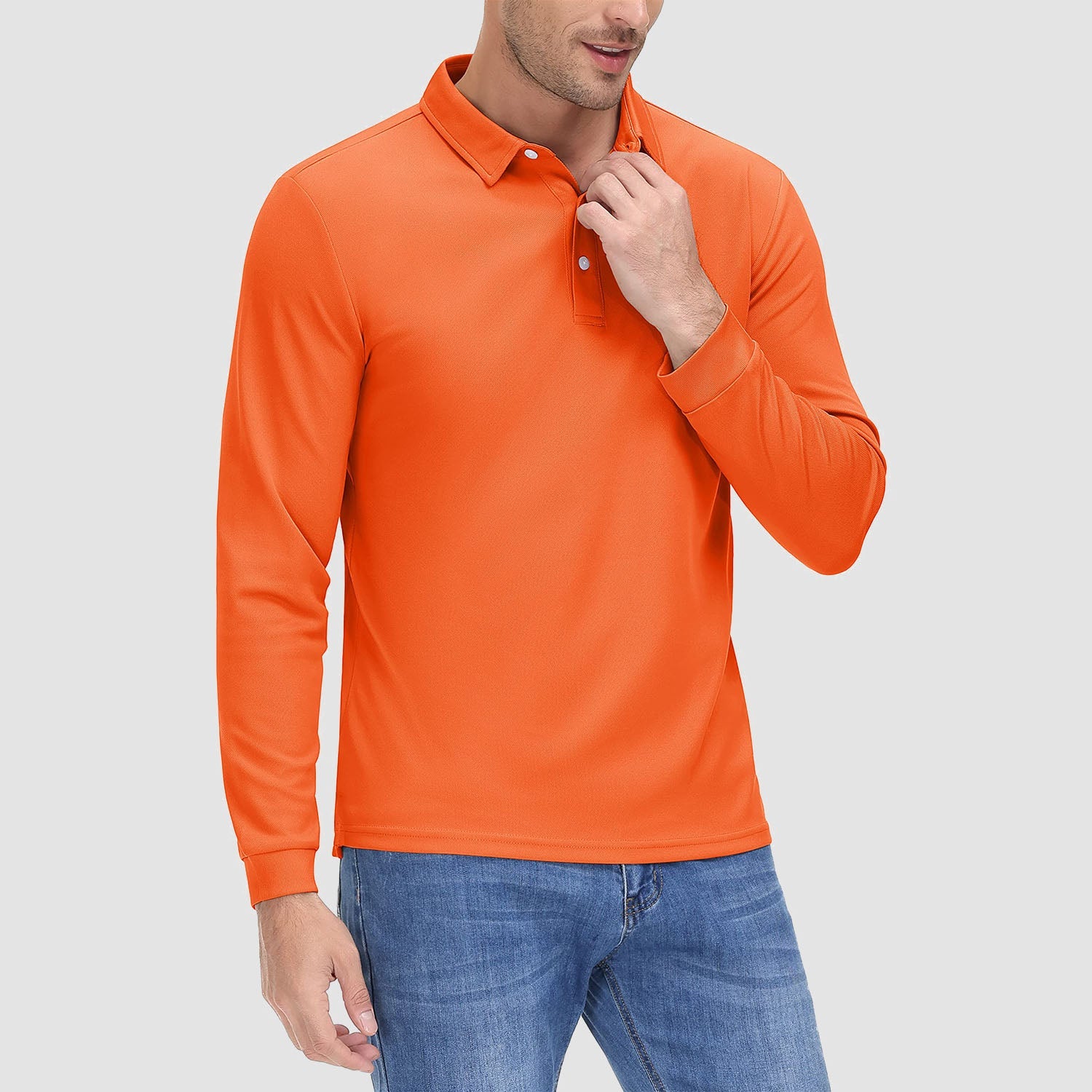 Men’s Moisture-Wicking Performance Polo Shirt – Lightweight Quick-Dry Athletic Golf Shir