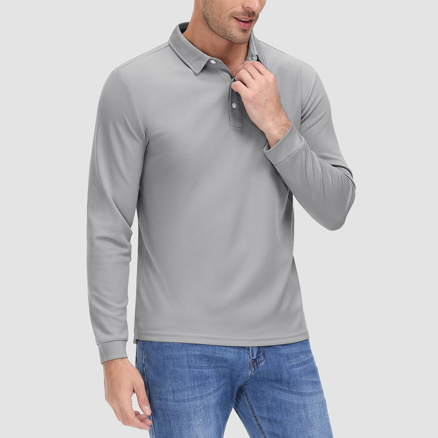 Men’s Moisture-Wicking Performance Polo Shirt – Lightweight Quick-Dry Athletic Golf Shir