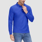 Men’s Moisture-Wicking Performance Polo Shirt – Lightweight Quick-Dry Athletic Golf Shir