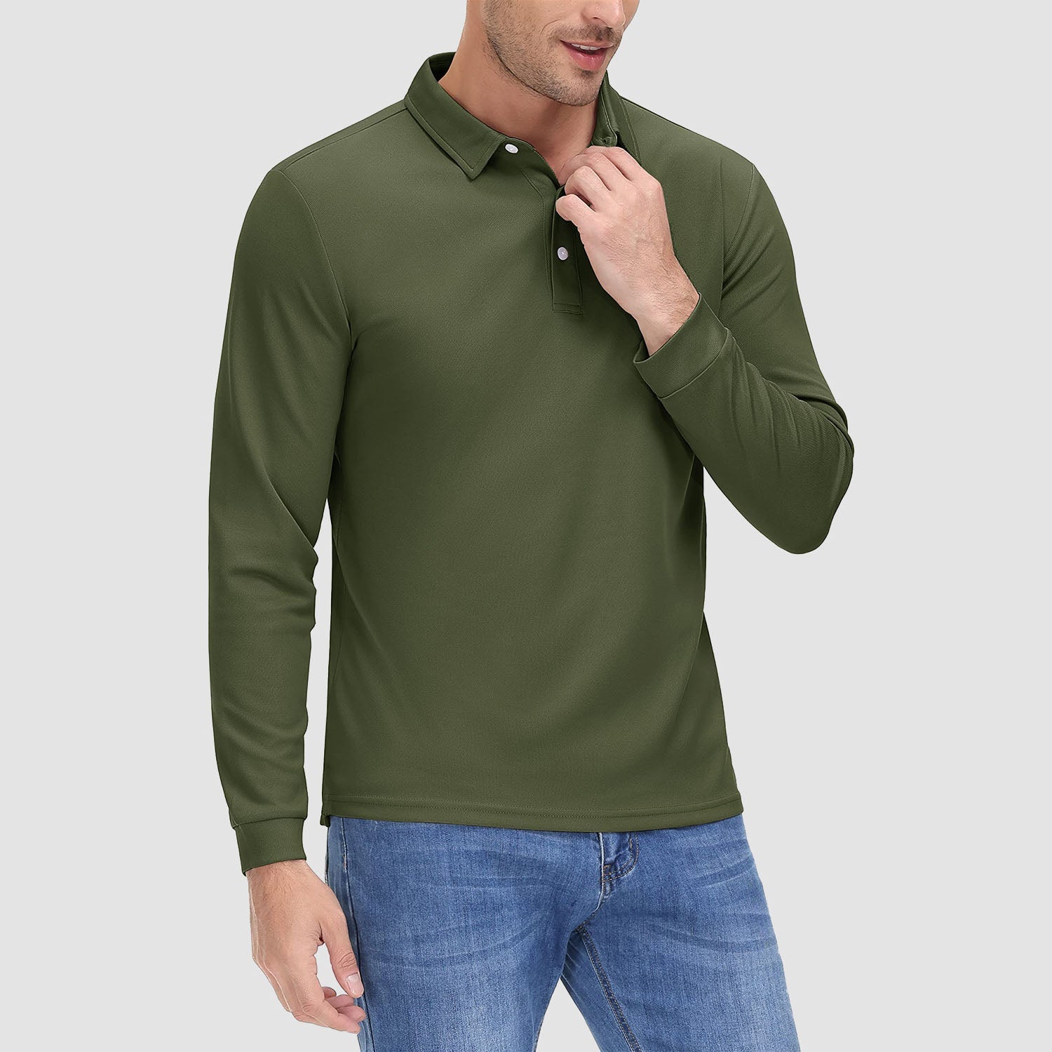 Men’s Moisture-Wicking Performance Polo Shirt – Lightweight Quick-Dry Athletic Golf Shir