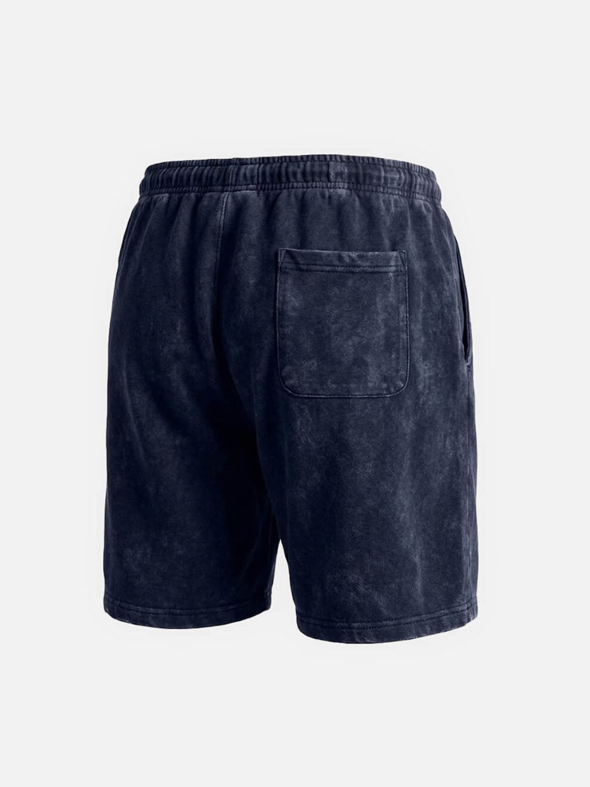 Men Washed Cotton Drawstring Relaxed Fit Shorts