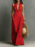 Elegant Sleeveless Maxi Dress for Women